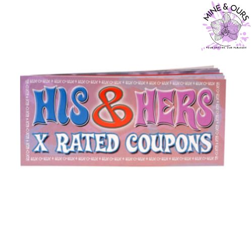 His & Hers X Rated Sexy Vouchers. | Mine & Ours ZA | South Africa | Sex Game 