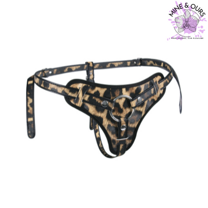 Leopard Frenzy Deluxe Strap On | Mine & Ours ZA | South Africa | Strap On 