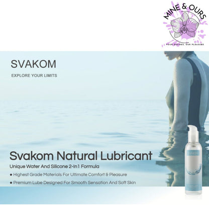 SVAKOM Natural Water Based Lube 100ml | Mine & Ours ZA | South Africa | Lubricant 